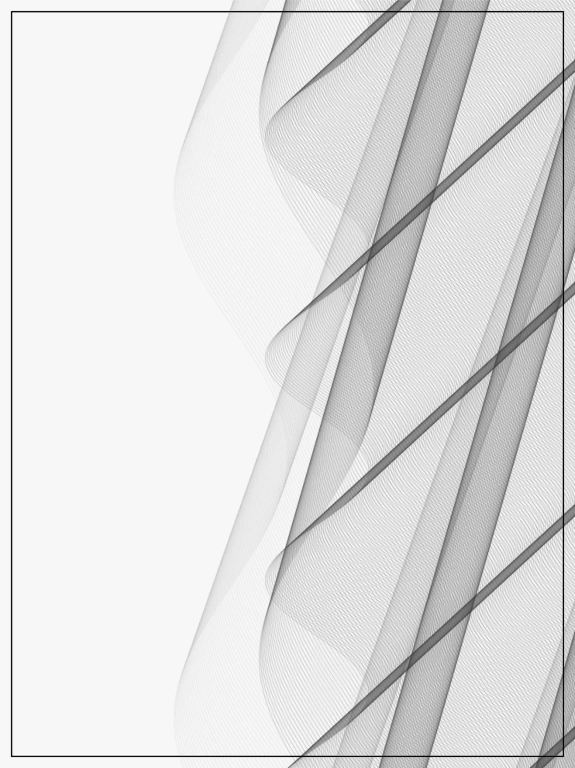 A Radio Wave rendered as diagonal woven sine-bands in dark gray on a plain light backdrop.